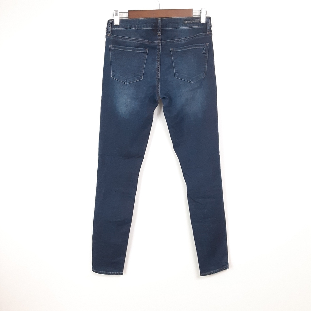 Articles Of Society Dark Blue Stretch Denim Midrise Skinny Jeans Women Size 27 - Picture 2 of 12